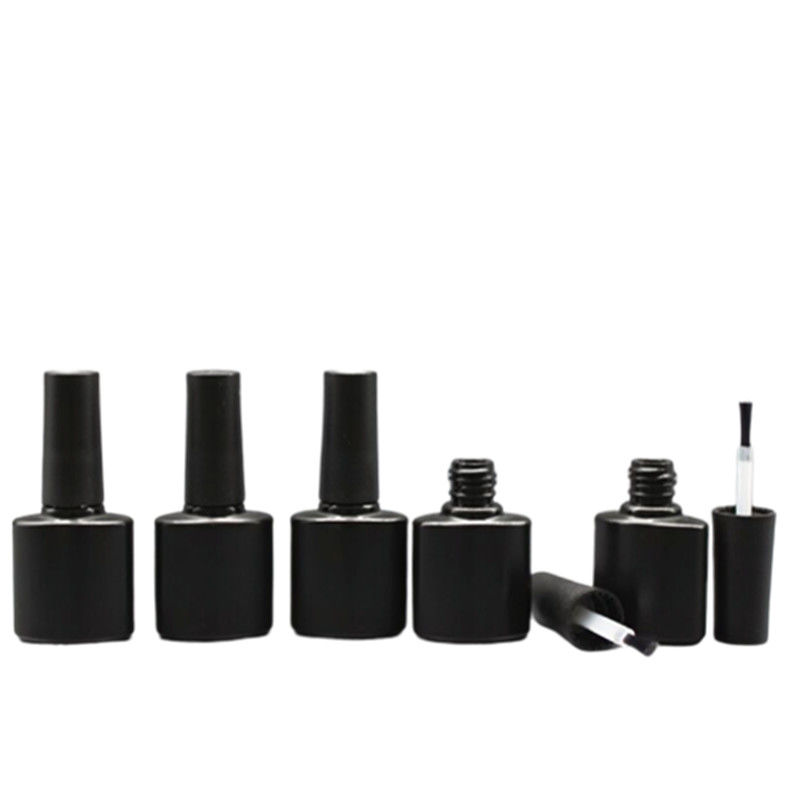 40cm Oil Black 5ml Nail Polish Bottles With Brush Hot Stamping