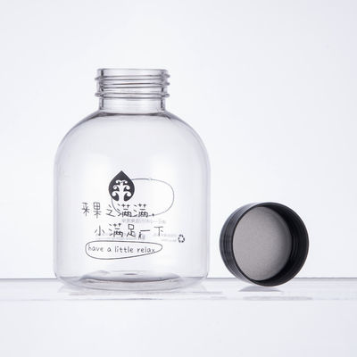Fat Cup 300ml Plastic Juice Bottles FDA Disposable Beverage Bottles