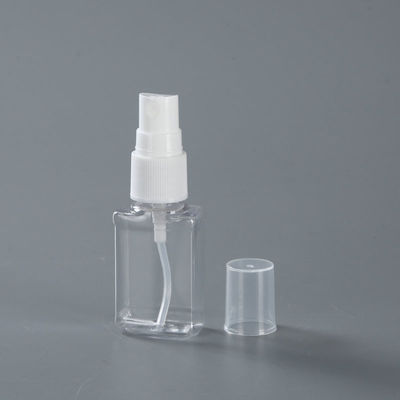 PET Transparent Liquid Medicine Bottles With White Sprinkler Or Nose Spray